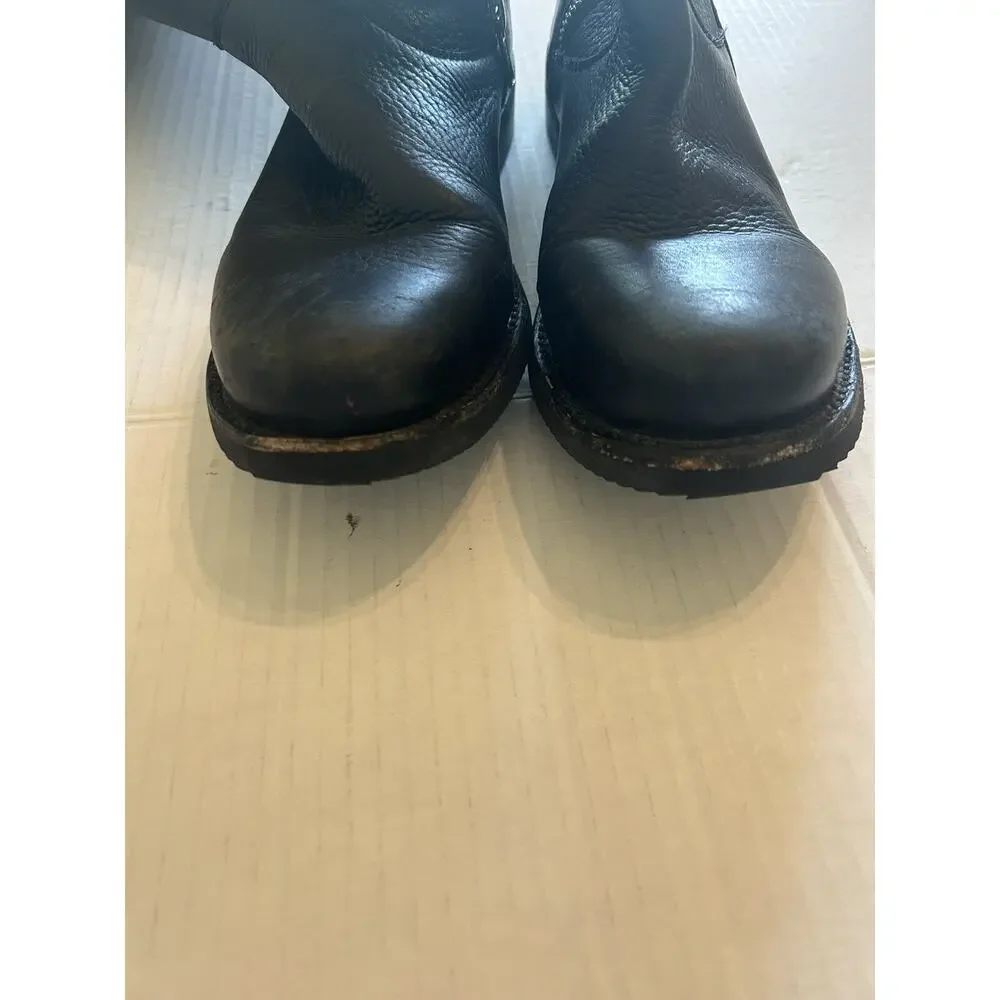 Caboras Women’s Sz 7.5 Black Leather Boots Tall Riding Slip Resistant Equestrian